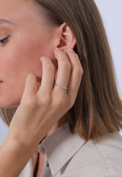 Produktbild Elli Kristall Ring, Verlobungsring (52, 925 Silber)