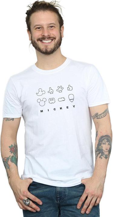 Immagine prodotto Disney Mickey Mouse Deconstructed Maglietta Uomo (L)