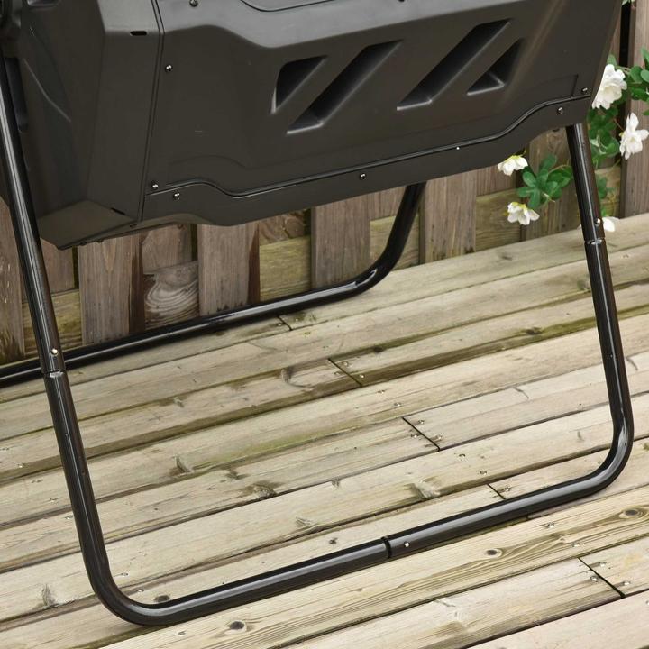 Actual product image Outsunny Compost drum with 2 chambers (160 l)