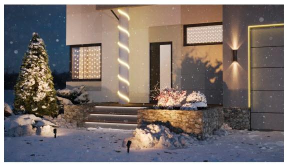 Productafbeelding Hama WLAN tuinlamp incl. grondspies, waterdicht, gekleurd, dimbaar (450 lm, IP65)