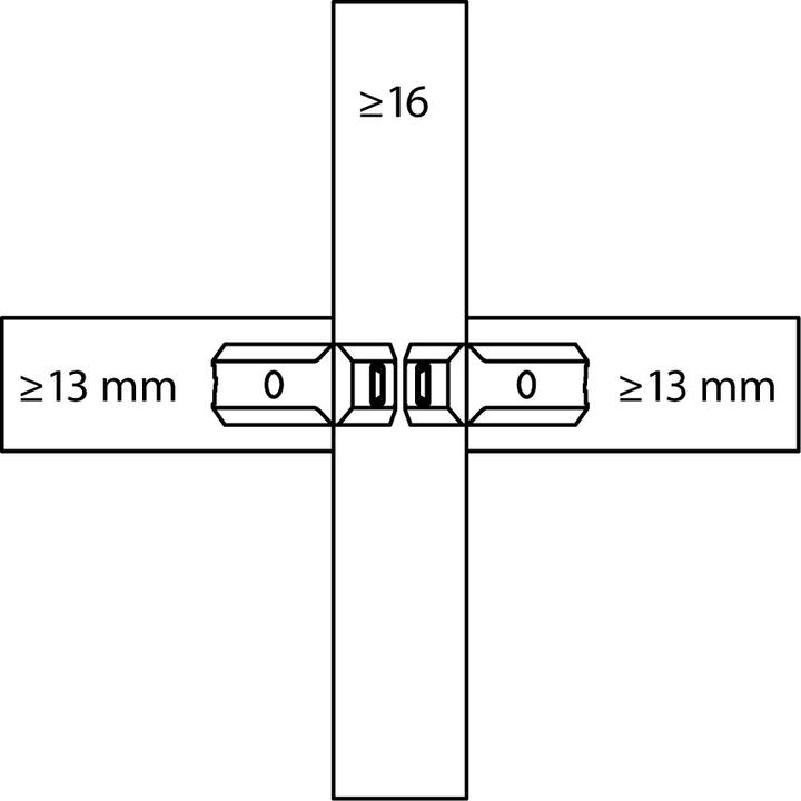 Actual product image Lamello Centre wall connector CLAMEX P Medius 14/10 (Connection fitting, 160 pcs.)