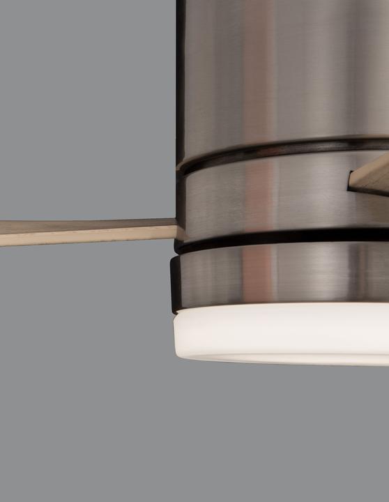 Actual product image Nova Luce SATIN LED fan nickel 18W warm white 25x132cm 9953016