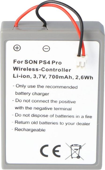 Image du produit Sony Akku PS4 Pro Wireless-Controller mit neuem Stecker (1 pcs, 700 mAh)