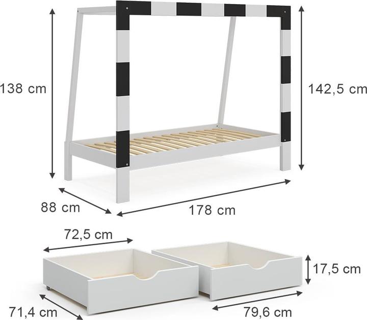 Produktbild VitaliSpa Fussballtor (80 x 160 cm)