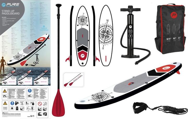 Actual product image Pure SUP Board - Opblaasbaar Paddle Board - Complete Set - Met Pomp / Draagtas / Adjustable Peddle / Enk