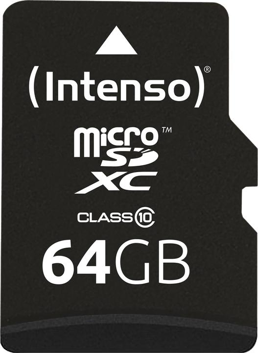 Immagine prodotto Intenso microSD Class 10 (64 GB, microSDXC, U1)