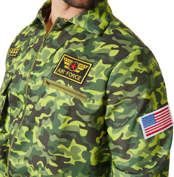 Image du produit tectake Déguisement camouflage pilote d'armée de l'air pour homme (M)
