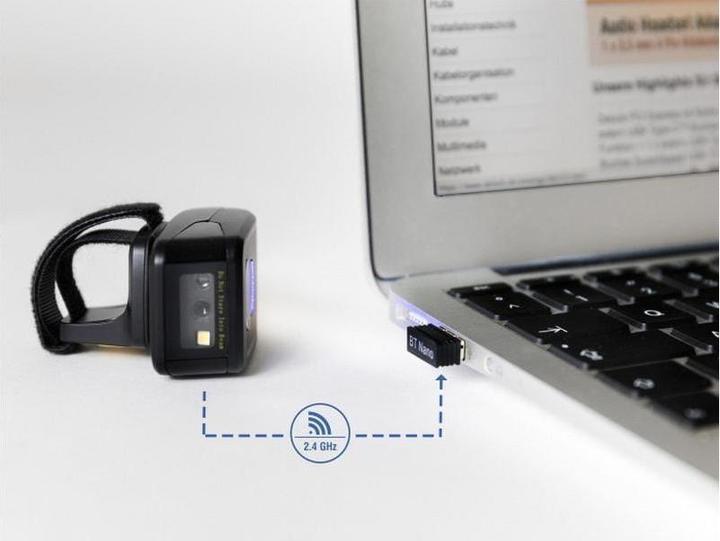 Immagine prodotto Delock Scanner per codici a barre ad anello 90508 - 1D / 2D (Codici a barre 1D, Codici a barre 2D)