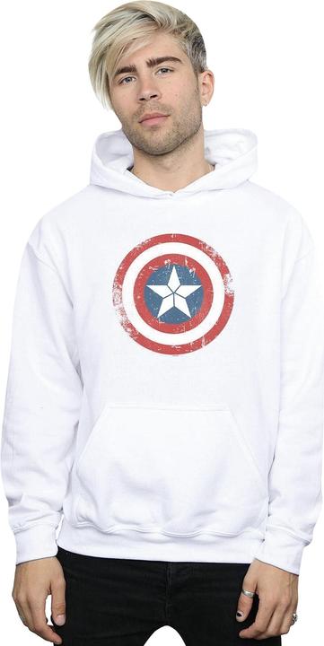 Image du produit - Sweat à capuche CAPTAIN AMERICA CIVIL WAR DISTRESSED SHIELD - Homme (3XL)