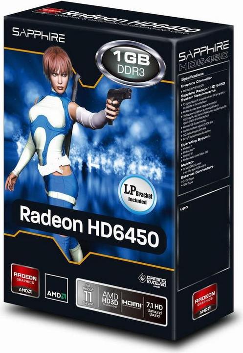 Actual product image Sapphire HD 6450 Silence (1 GB)