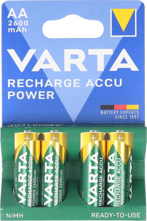 Varta Recharge Accu Power (4 Stk., AA, 2600 mAh)