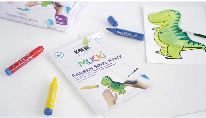 Produktbild Mucki Farben Spiel Kiste Wir zaubern Farben mit Wasser und Stiften (Blau, Rot, Gelb, Mehrfarbig)