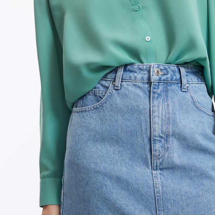 Actual product image La Redoute Collections Denim skirt (36)