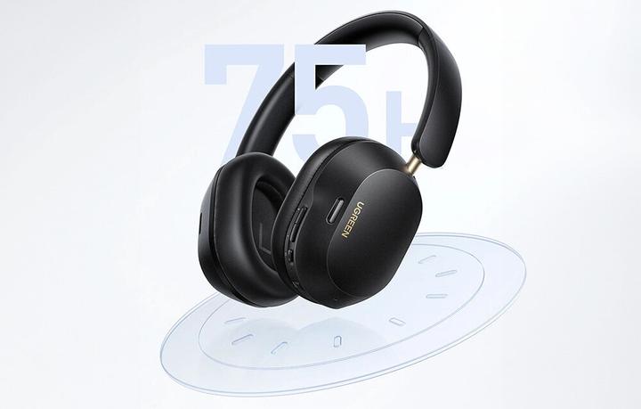 Actual product image Ugreen HiTune Max 5C Wireless Headphones, Hybrid ANC, Bluetooth 5.4 (black) (ANC, 75 h, Wireless)