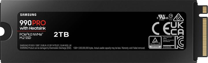 Produktbild Samsung 990 Pro mit Heatsink MZ-V9P2T0GW (2000 GB, M.2 2280)