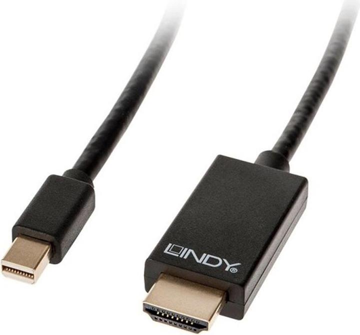 Produktbild Lindy Mini DisplayPort nach HDMI (2 m, HDMI, DisplayPort)