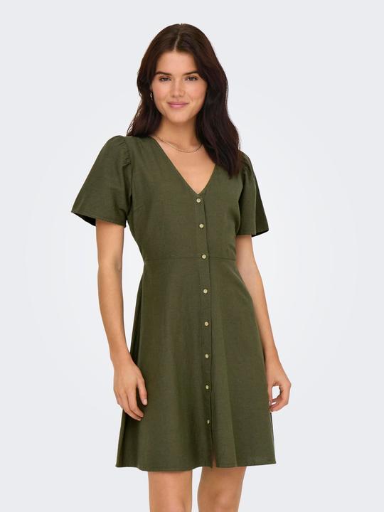 Produktbild Only Onlvita Life Linen S/S Short Dress Wvn (S)