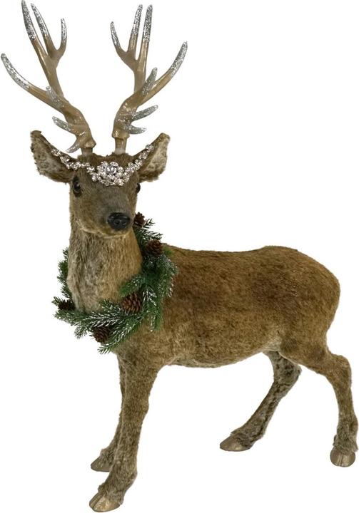 Produktbild Werner Voss Hirsch mit Schmuck stehend braun 77cm