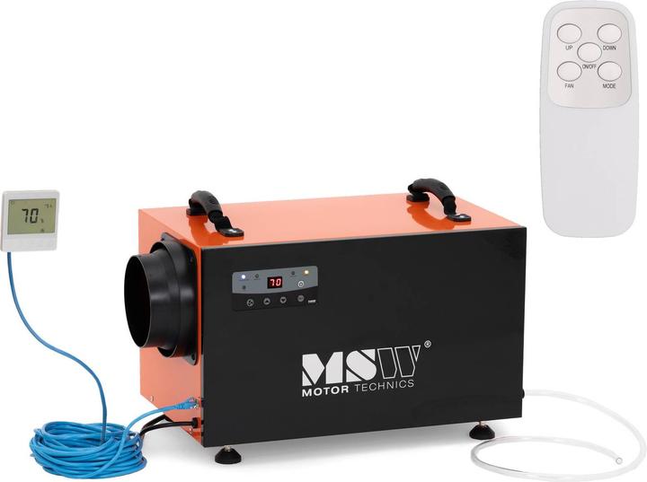 Actual product image MSW Dehumidifier - 45 l / 24 h - 55 m² - 280 m³/h - ideal for crawl spaces (55 m², 45 l/24h)