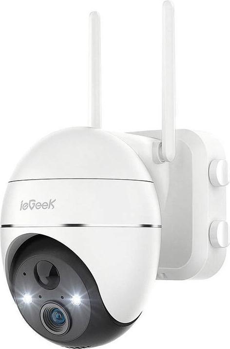 Actual product image IeGeek Wireless 3MP WiFi outdoor camera ZS-GX1S white 5200mAh