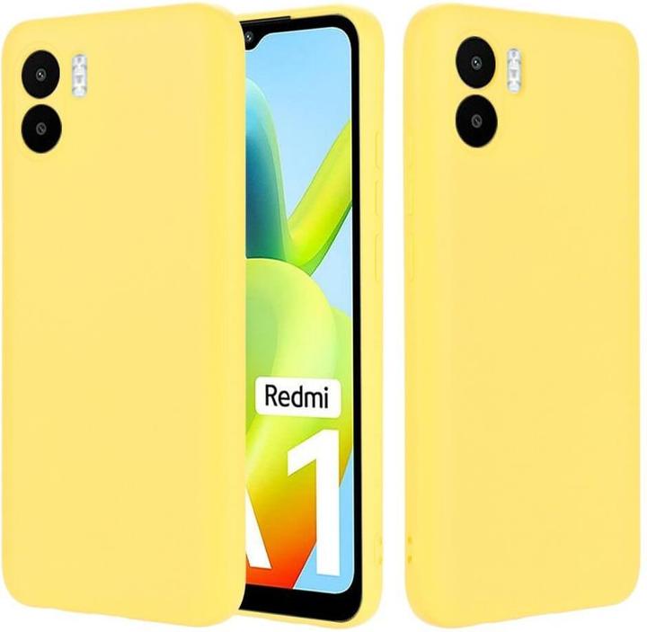 Actual product image Cover-Discount Xiaomi Redmi A2 / A1 - Silicone Rubber Case yellow (Xiaomi Redmi A1)