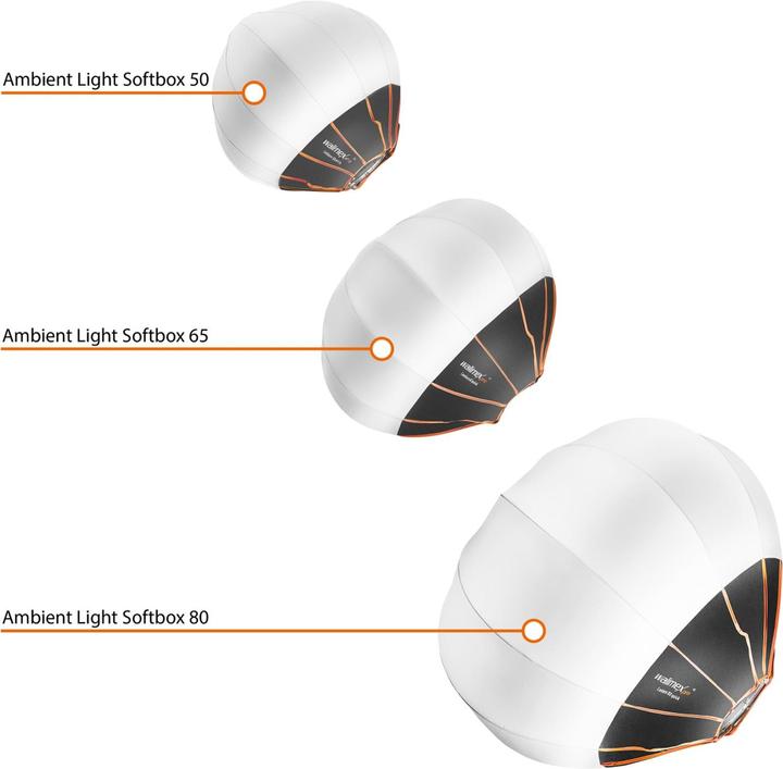 Image du produit Walimex pro pro 360° Ambient Light + Softbox Adapter Elinchrom (Boîte à lumière, 65 cm)