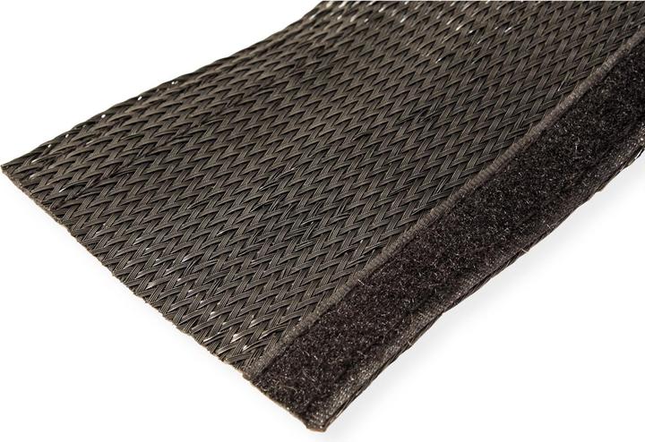 Produktbild Roline PVC Gewebeschlauch für Kabelbündelung, schwarz, 2,5 m (250 cm)