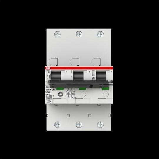 Produktbild ABB S753DR-E50 sel. Haupt-LS (SHU) E-Char.,25kA,50A,3P S753DR-E50