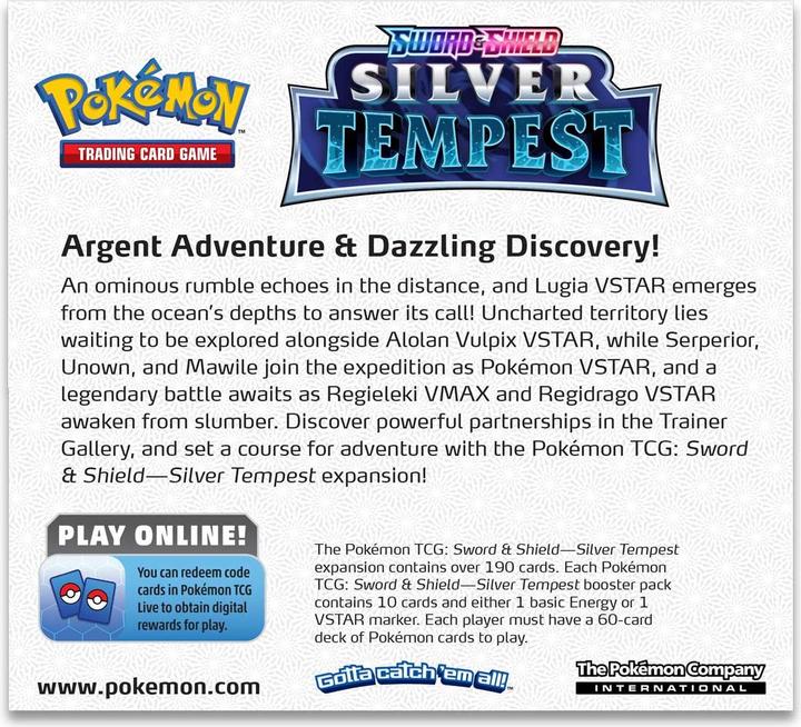 Image du produit Pokémon Silver Tempest (Anglais, Pack de boosters)