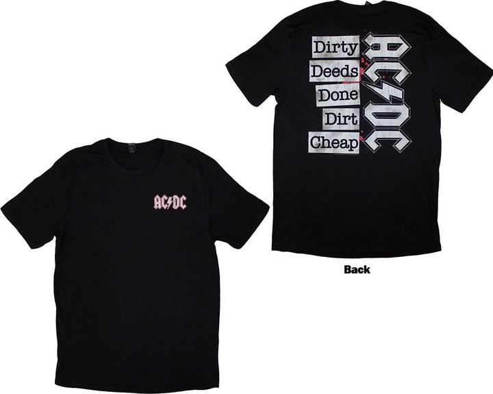 AC/DC Mini Logo / Dirty Deeds Back Print
