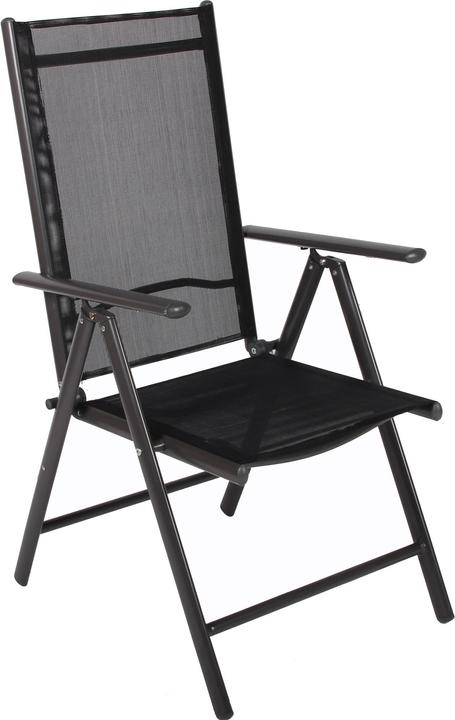 Actual product image VCM Set aluminum folding garden chair high back