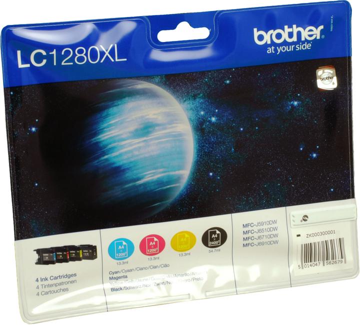 Produktbild Brother LC-1280XLVALBP Value Pack (M, BK, Y, C)