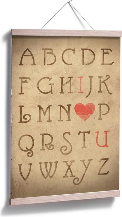 Image du produit Trenddeko Alphabet de l'amour (50 x 75 cm)