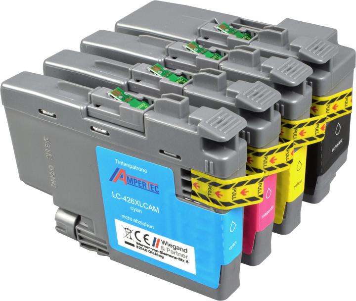 Immagine prodotto Ampertec 4 inchiostri compatibili con Brother LC-426XL BK C M Y a 4 colori (M, FC, C, Y)