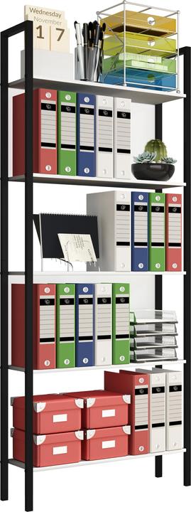 Immagine prodotto VCM Metall Stand Regal Bücher Flakos 5fach (62 x 24 x 165 cm)