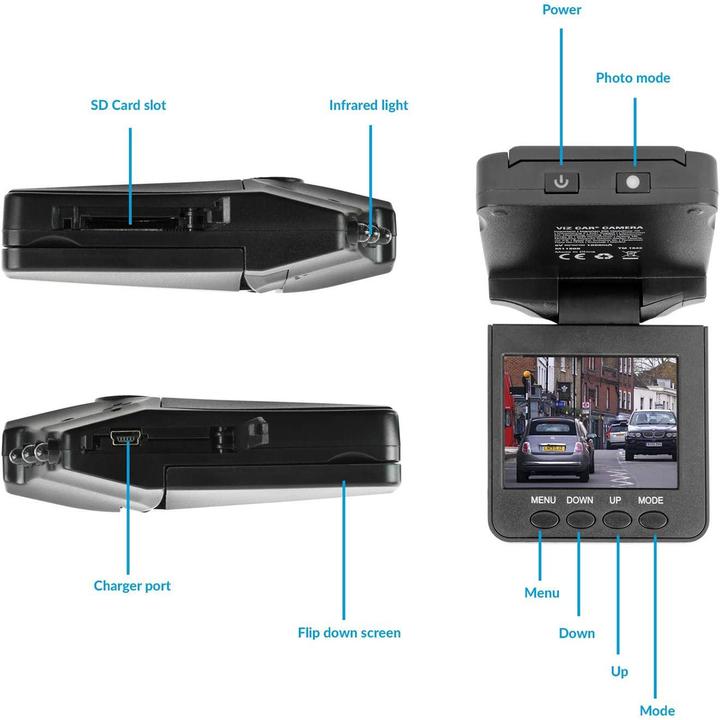 Produktbild Best direct Viz Car Camera (Akku, Eingebautes Display, Nachtsicht, Eingebautes Mikrofon)