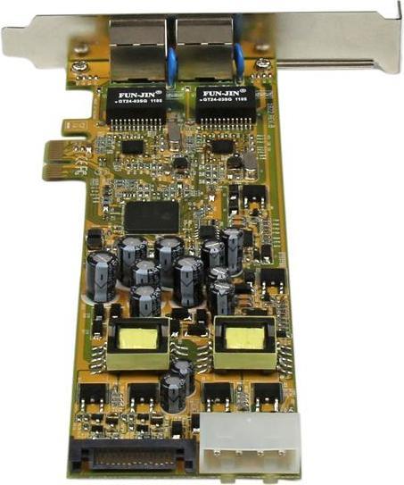 Actual product image StarTech Dual Port Gigabit Network Card (Mini PCI Express)