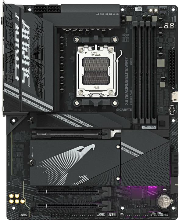 Actual product image Gigabyte X870 A ELITE WIFI7 AM5 ATX MB (AM5, AMD X870, ATX)