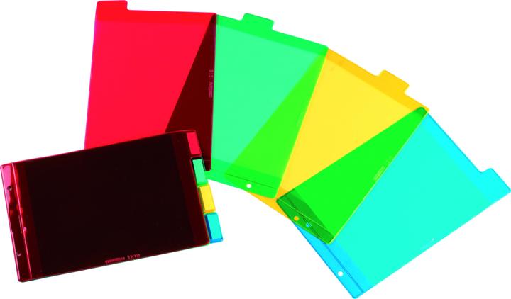 Oxford Plastic registers, blank, coloured, PVC, A5 landscape