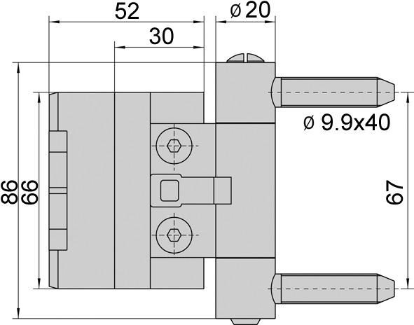 Produktbild Simonswerk Haustürbänder BAKA 2D 20 und 2D 20 FD