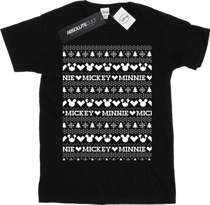 Produktbild Disney Mickey And Minnie Christmas Fair Isle TShirt (3XL)
