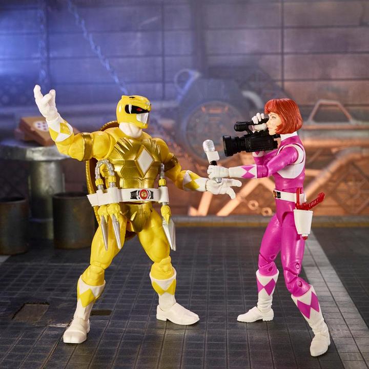 Image du produit Hasbro Power Rangers x TMNT Lightning Collection Figurines 2022 Morphed April O¬¥Neil & Michelangel