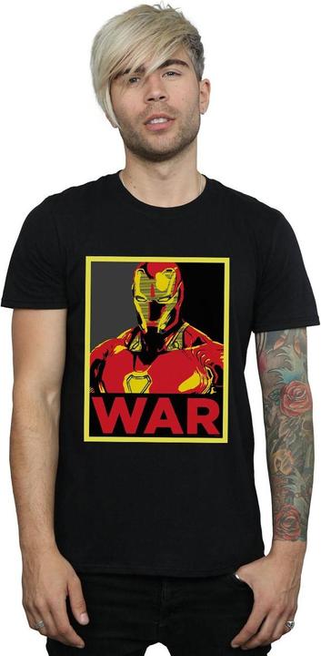 Actual product image Mens Avengers Infinity War Iron Man War T-Shirt (XXL)