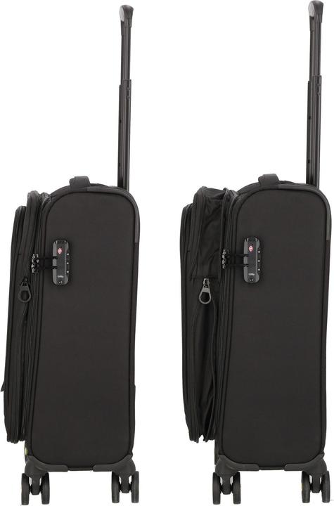 Actual product image D&N Travel Line 9704 4-wheel cabin trolley S 55 cm with stretch fold (38 l, Hand luggage (up to 50 litres))