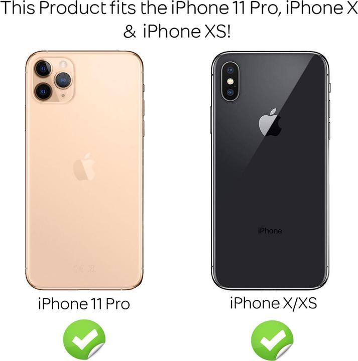 Produktbild Nalia Schutzglas & Applikator - Set (2x) (2 Stück, Apple iPhone 11 Pro, Apple iPhone X, Apple iPhone XS)