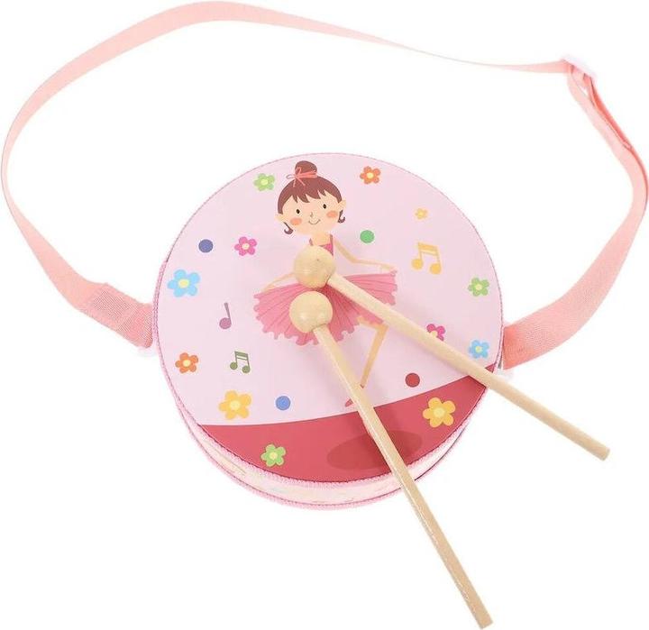 Actual product image Activity Board Cartoon drum instrument, miniature children's drum, wooden music station, little musician toy