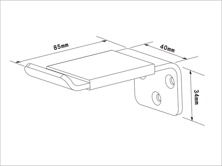 Produktbild Multibrackets Kopfhörerhalter Wand, Alu, silber, max 1 kg