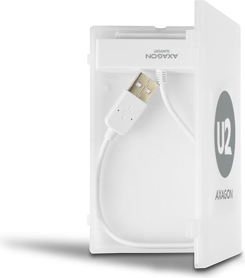 Immagine prodotto Axagon ADSA-1S6 Adattatore SLIMPort, USB 2.0, 2.5" SSD/HDD, SATA - con custodia (2.5")