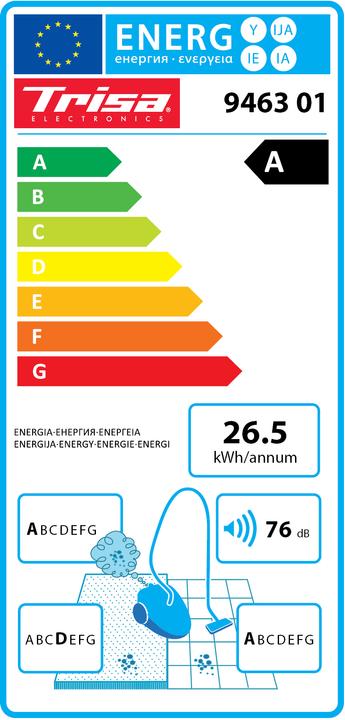 Label énergétique Trisa Comfort Clean T6301