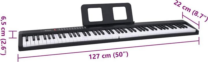 Immagine prodotto VidaXL Tastiera elettrica con leggio (88 Chiavi)